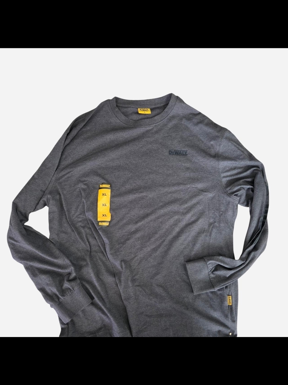DEWALT Men's Long Sleeve Crew Neck Shirt - Gray